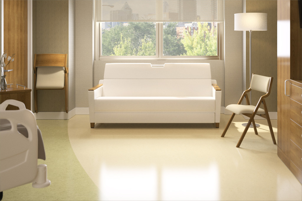 Plyfold shown with Allay® sleep sofa
