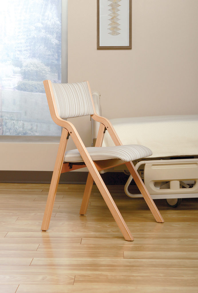 Plyfold by patient bed