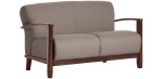 Loveseat, with Wood Arm