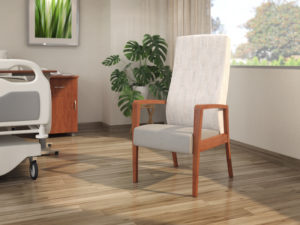 Monroe patient chair in patient room