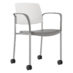 Arm Chair, Poly Seat, Plastic Back, Casters Upland Arm Chair, Poly Seat, Plastic Back, Casters