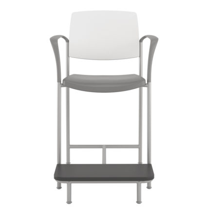 Upland Easy Access Arm Chair, Poly Seat, Plastic Back