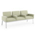 Sofa with Center Arms, Fully Upholstered with Metal Frame, Solid Surface Arm Caps Sofa with Center Arms, Fully Upholstered with Metal Frame, Solid Surface Arm Caps